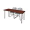 Kee Rectangle Tables > Training Tables > Kee Table & Chair Sets, 60 W, 24 L, 29 H, Cherry MT6024CHBPCM44GY - alternate 1